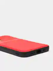 Красный чехол для айфон текстурный матовый с магнитной вставкой из ТПУ для iPhone IHaitun