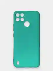 Бирюзовый чехол силиконовый для Realme C21Y, Realme C25Y Реалми С21У / С25У Silicone Cover