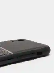 Черный чехол для айфон текстурный матовый с магнитной вставкой из ТПУ для iPhone IHaitun