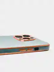 Бирюзовый дизайнерский чехол для айфон NANARUSI с квадратной рамкой Apple IPhone