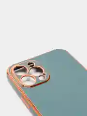 Бирюзовый дизайнерский чехол для айфон NANARUSI с квадратной рамкой Apple IPhone