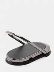 Синий чехол для Айфон в стиле Porsche из TPU c вставками из кожи и магнитом подставкой Phone