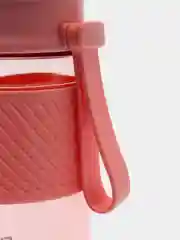 Розовый бутылка спортивная для воды с силиконовым поильником 18,5x8,5см, 500мл