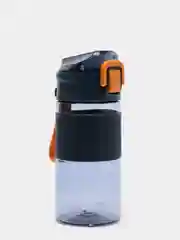 Черный бутылка спортивная для воды с силиконовым поильником 18,5x8,5см, 500мл