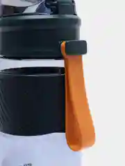 Черный бутылка спортивная для воды с силиконовым поильником 18,5x8,5см, 500мл