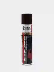 Коричневый краска для гладкой кожи KUDO аэрозольная, 400 мл