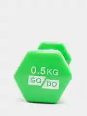 Желтый гантель виниловая GO DO