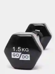 Черный гантель виниловая GO DO