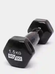 Черный гантель виниловая GO DO