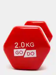 Красный гантель виниловая GO DO