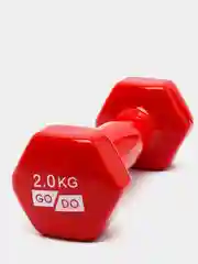 Красный гантель виниловая GO DO