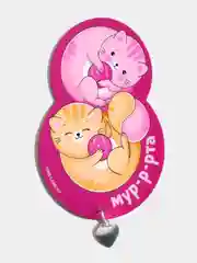 Кораллово-розовый магнит на холодильник для подарка на 8 марта / Подарок сувенир на 8 марта