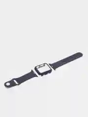 Темно-синий бампер с защитным стеклом и ремешком для Apple Watch 42 мм