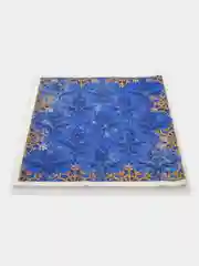 Индиго ткань для шитья и рукоделия, интерьерная ткань, коллекция "Christmas blue" 150х75 см