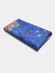 Индиго ткань для шитья и рукоделия, интерьерная ткань, коллекция "Christmas blue" 150х75 см