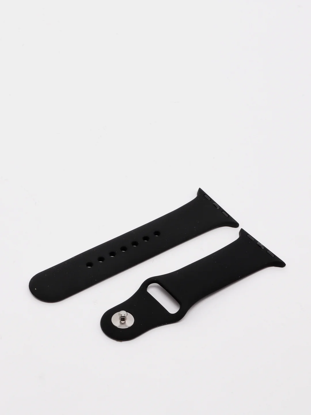 Черный силиконовый ремешок для Apple Watch 42/44