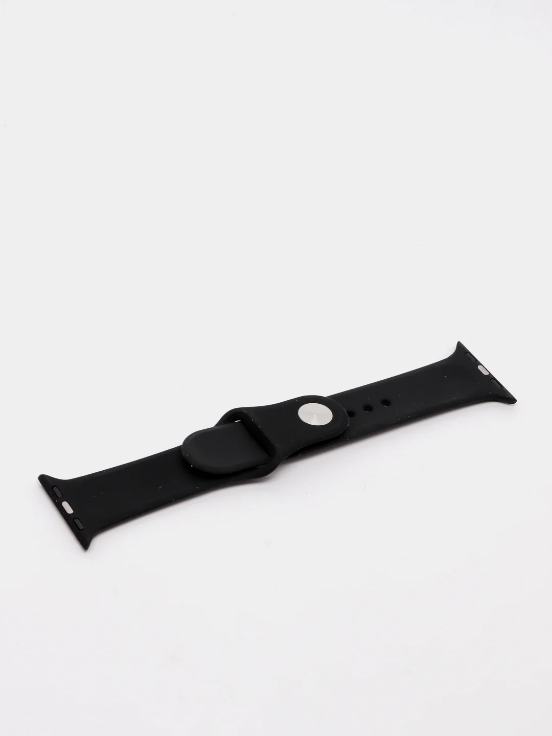 Черный силиконовый ремешок для Apple Watch 42/44