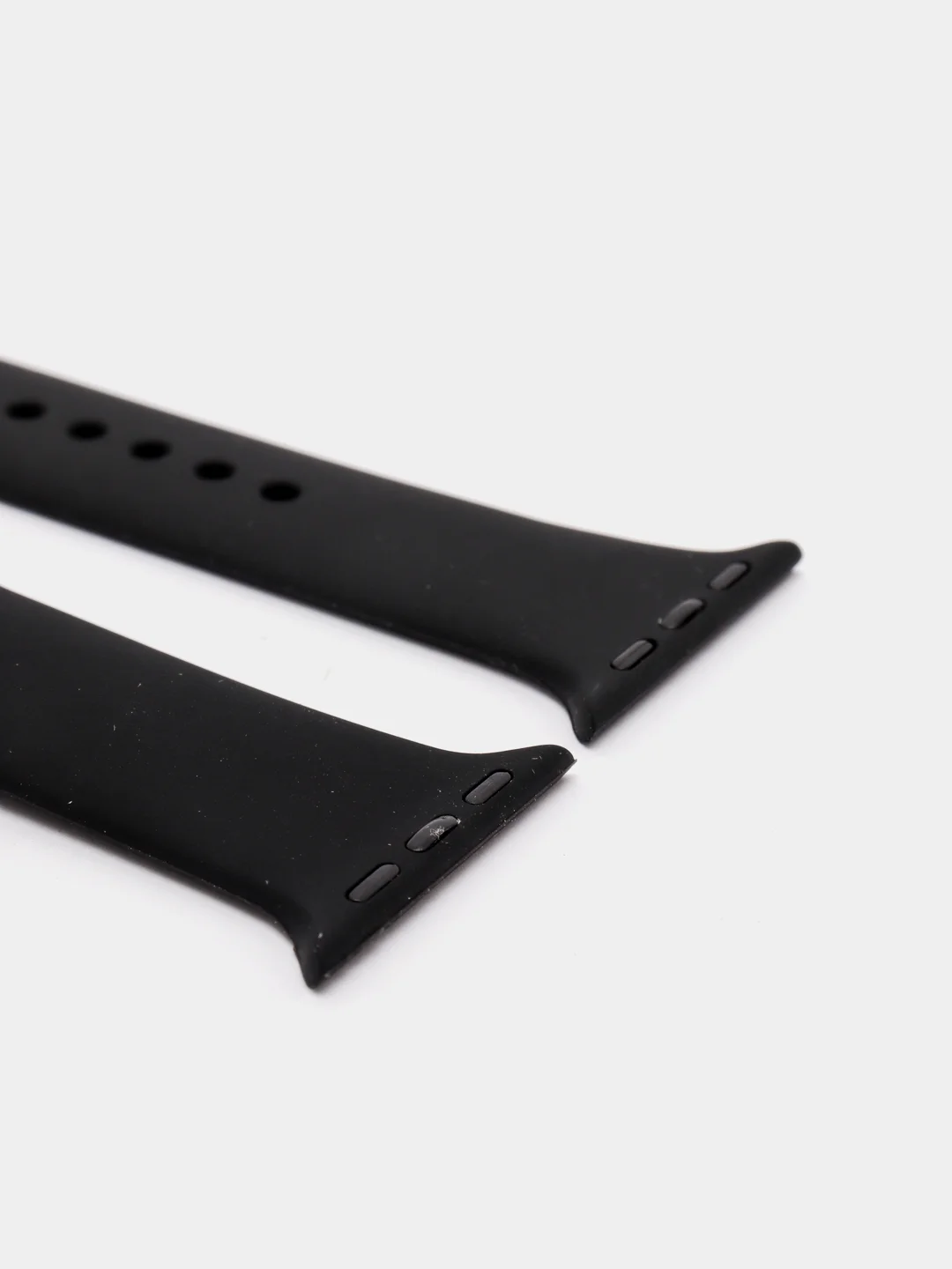 Черный силиконовый ремешок для Apple Watch 42/44
