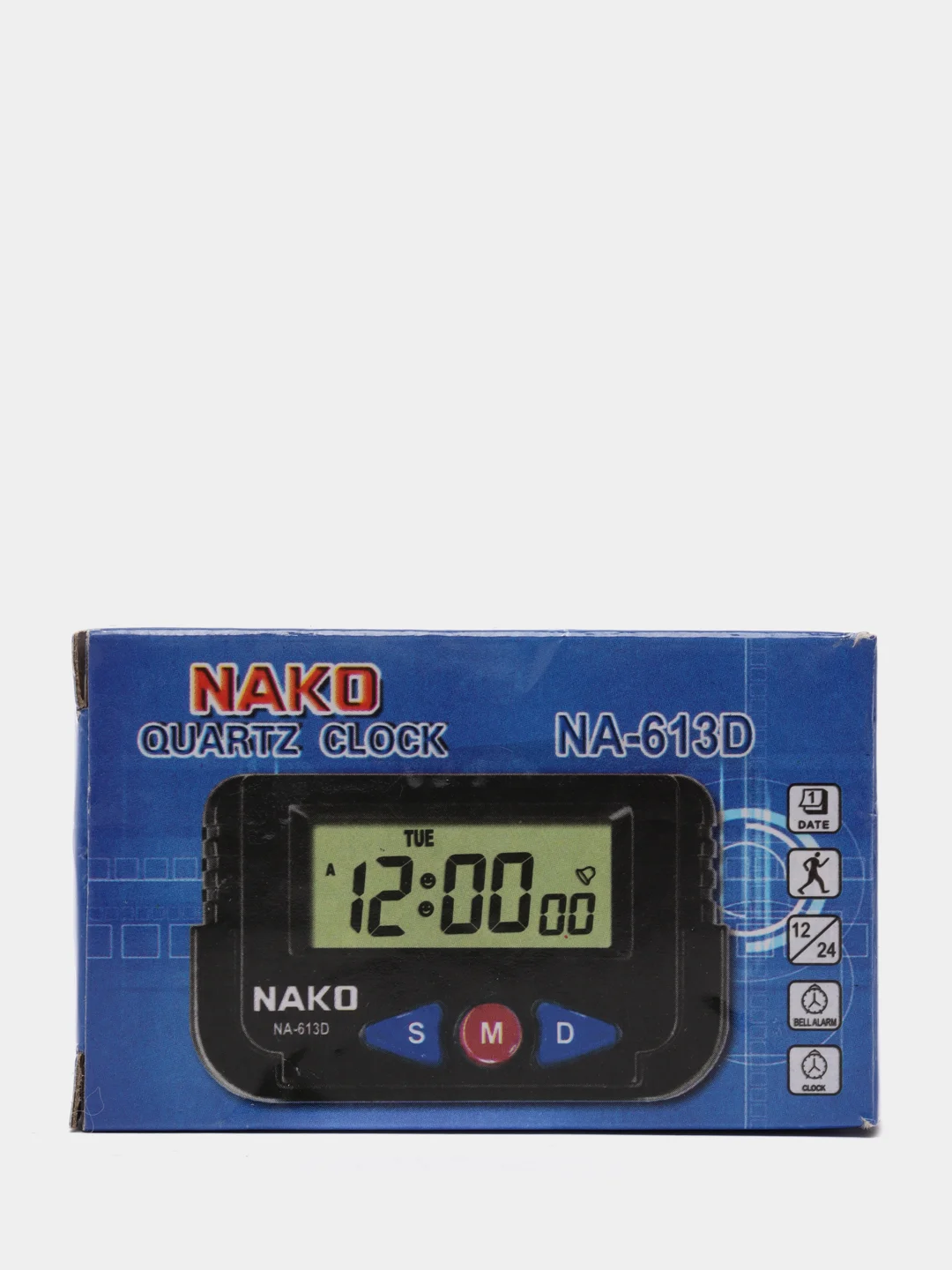 Черный автомобильные электронные часы NA-613D NAKO