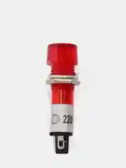Лампа накаливания в корпусе N-804-R 220V красный световой индикатор