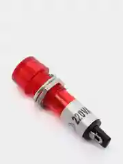 Лампа накаливания в корпусе N-804-R 220V красный световой индикатор