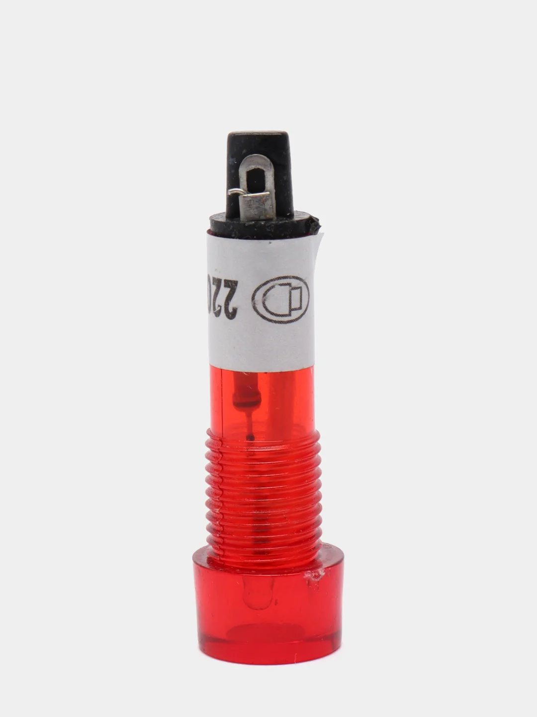 Лампа накаливания в корпусе N-804-R 220V красный световой индикатор