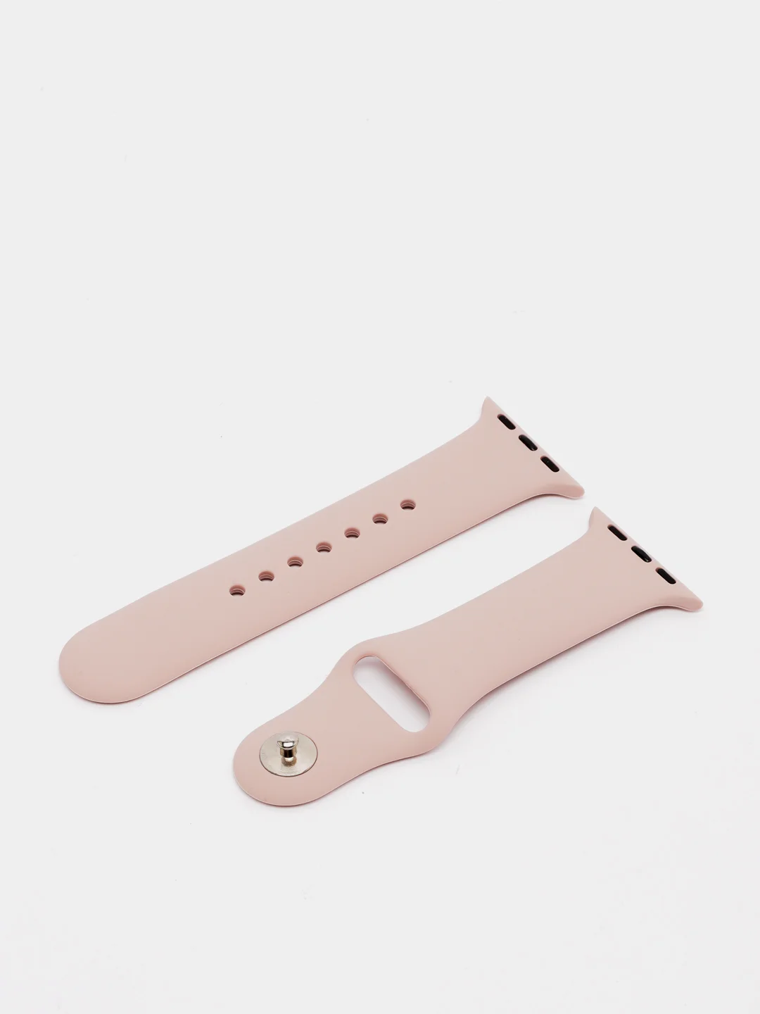 Пудровый силиконовый ремешок для Apple Watch 38/40