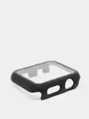 Черный бампер с защитным стеклом и ремешком для Apple Watch 42 мм