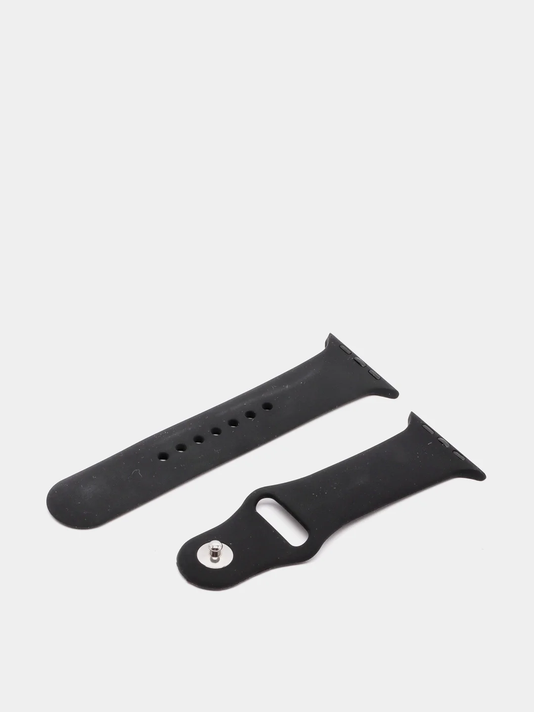 Черный бампер с защитным стеклом и ремешком для Apple Watch 42 мм