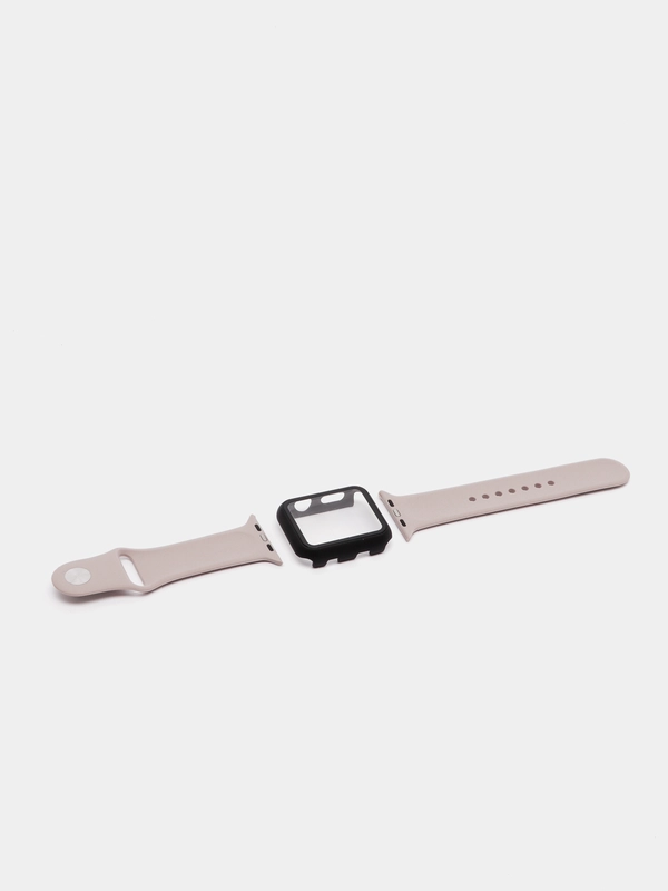 Бампер с защитным стеклом и ремешком для Apple Watch 42 мм