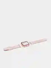 Пудровый бампер с защитным стеклом и ремешком для Apple Watch 42 мм