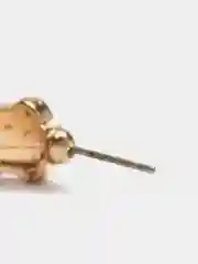 Голубой серьги-гвоздики, с цветной эмалью