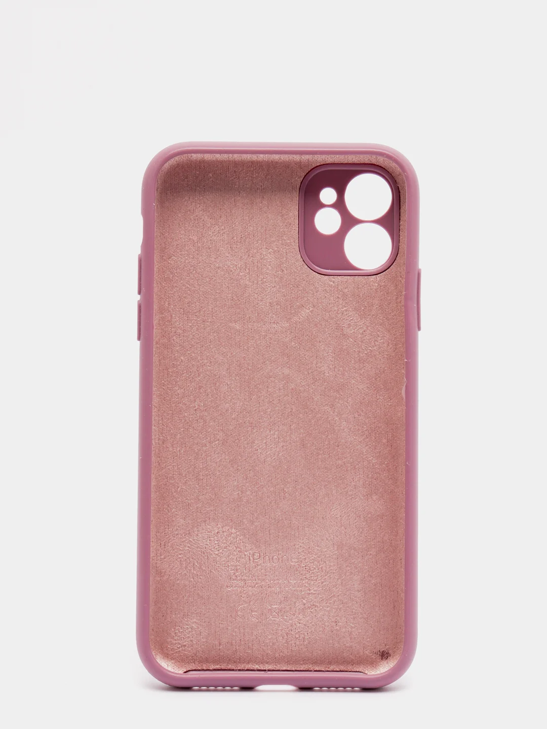 Сиреневый чехол силиконовый с защитой камеры для iPhone 11/12/12Pro/12ProMax/13/13Pro/13ProMax