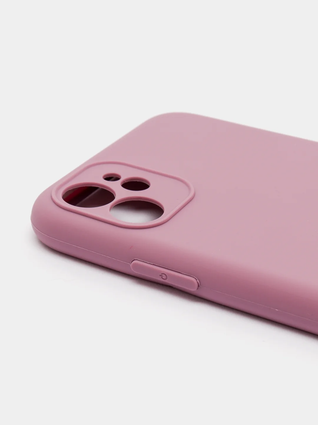 Сиреневый чехол силиконовый с защитой камеры для iPhone 11/12/12Pro/12ProMax/13/13Pro/13ProMax