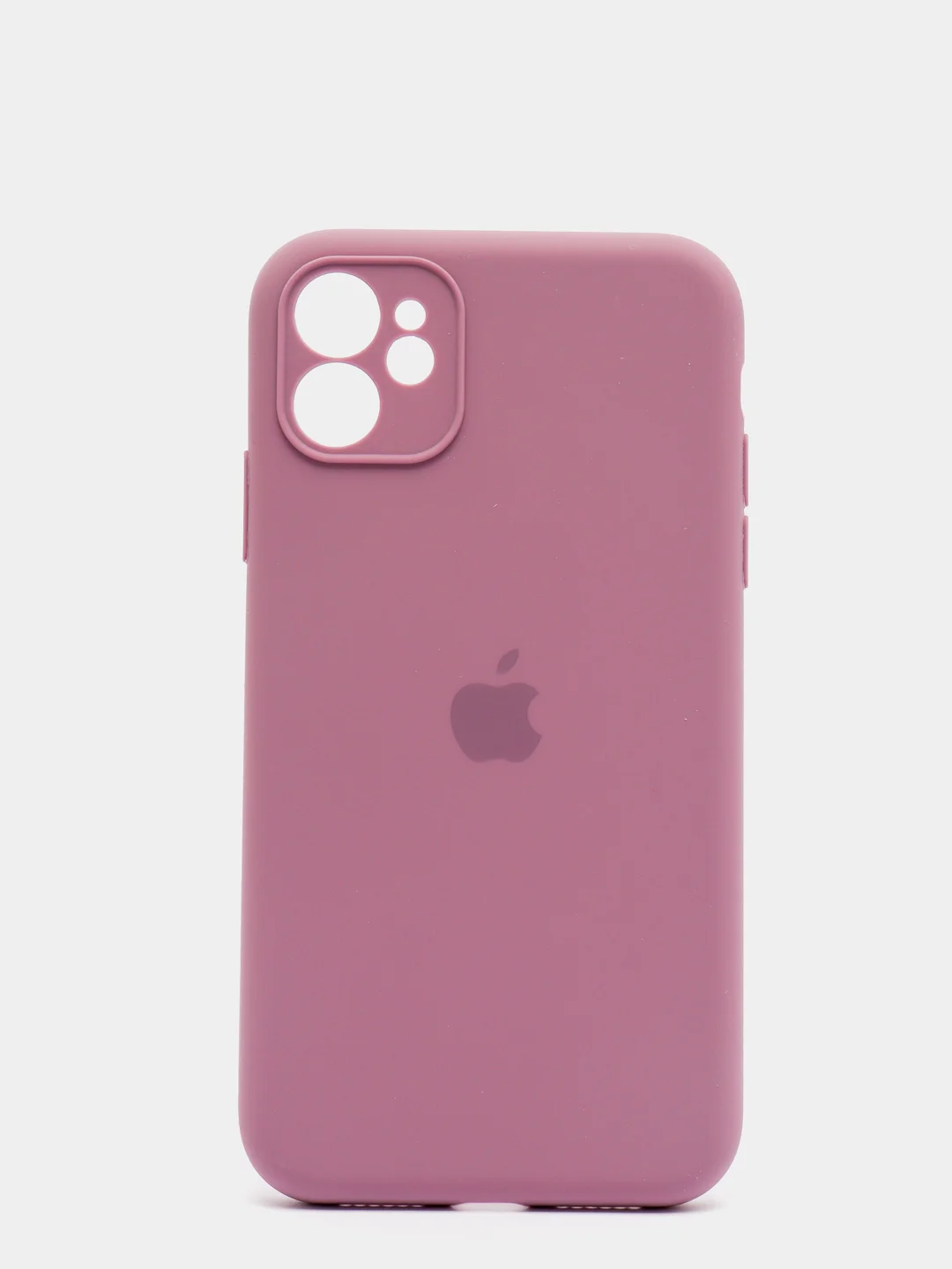 Сиреневый чехол силиконовый с защитой камеры для iPhone 11/12/12Pro/12ProMax/13/13Pro/13ProMax