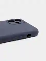 Темно-синий чехол силиконовый с защитой камеры для iPhone 11/12/12Pro/12ProMax/13/13Pro/13ProMax