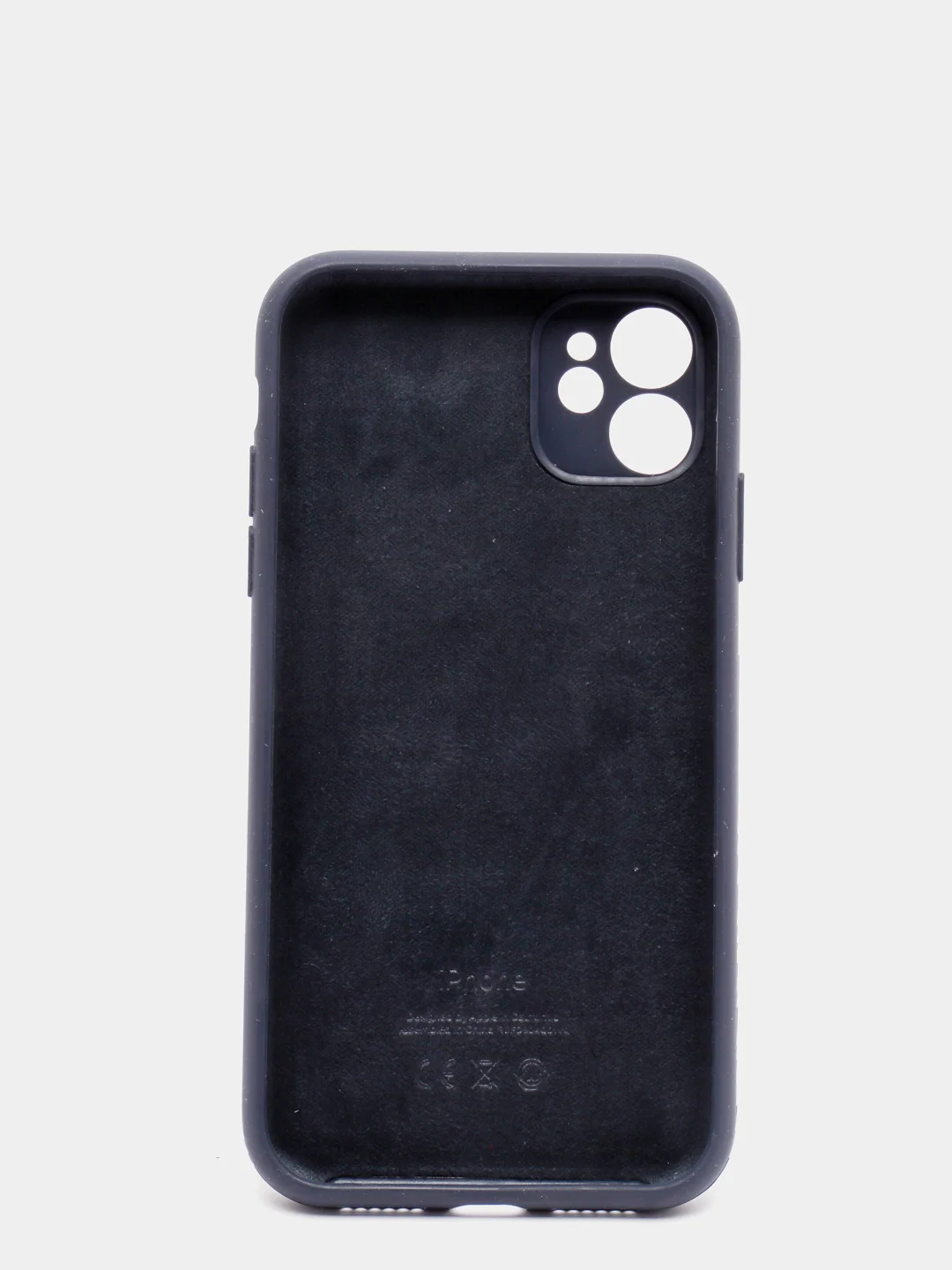 Темно-синий чехол силиконовый с защитой камеры для iPhone 11/12/12Pro/12ProMax/13/13Pro/13ProMax