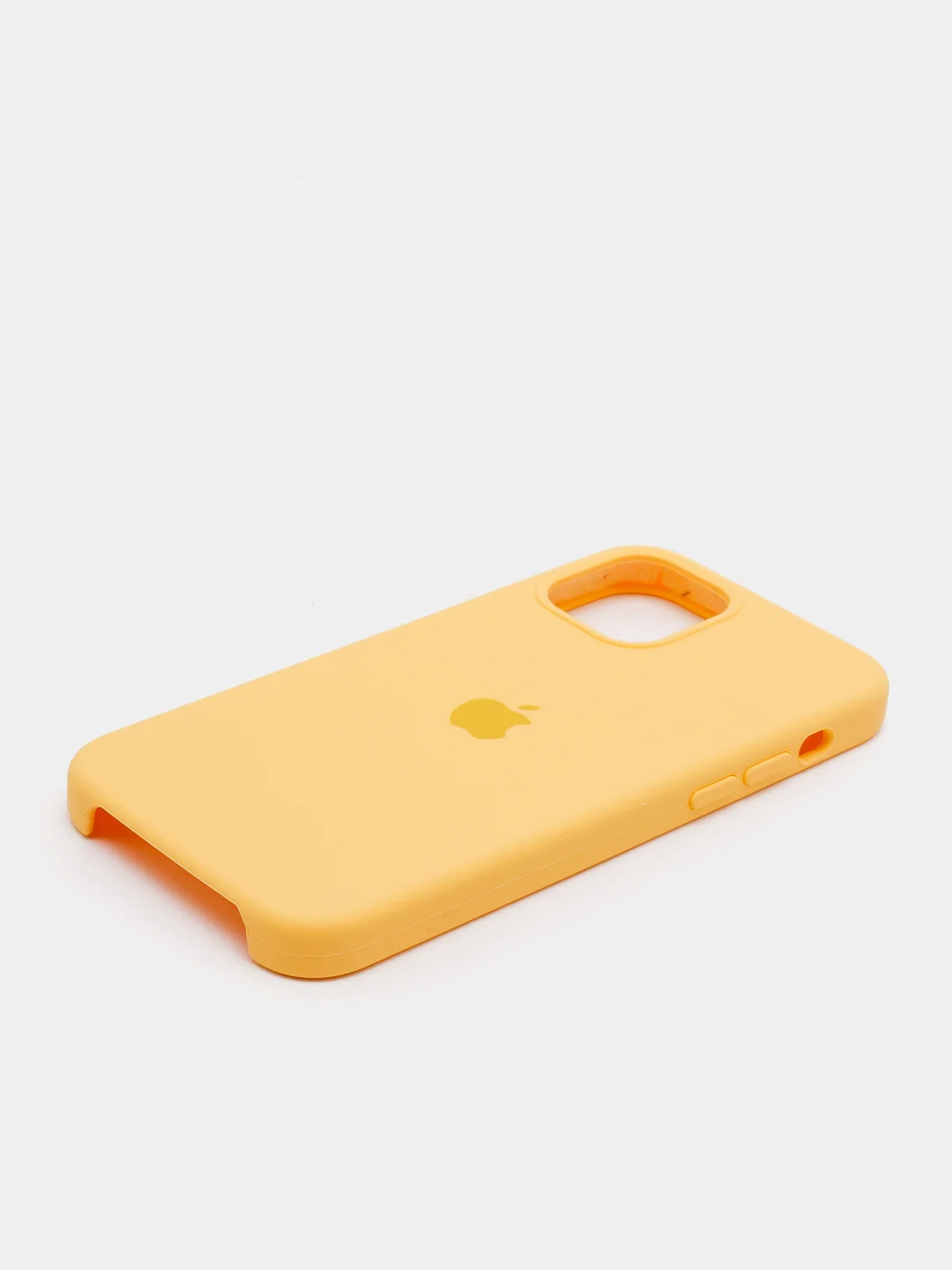 Желтый чехол силиконовый с защитой камеры для iPhone 11/12/12Pro/12ProMax/13/13Pro/13ProMax