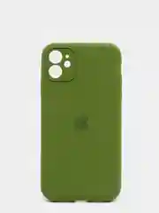 Зелёный хаки чехол силиконовый с защитой камеры для iPhone 11/12/12Pro/12ProMax/13/13Pro/13ProMax