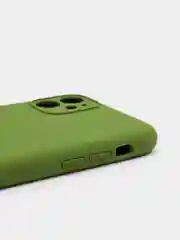 Зелёный хаки чехол силиконовый с защитой камеры для iPhone 11/12/12Pro/12ProMax/13/13Pro/13ProMax