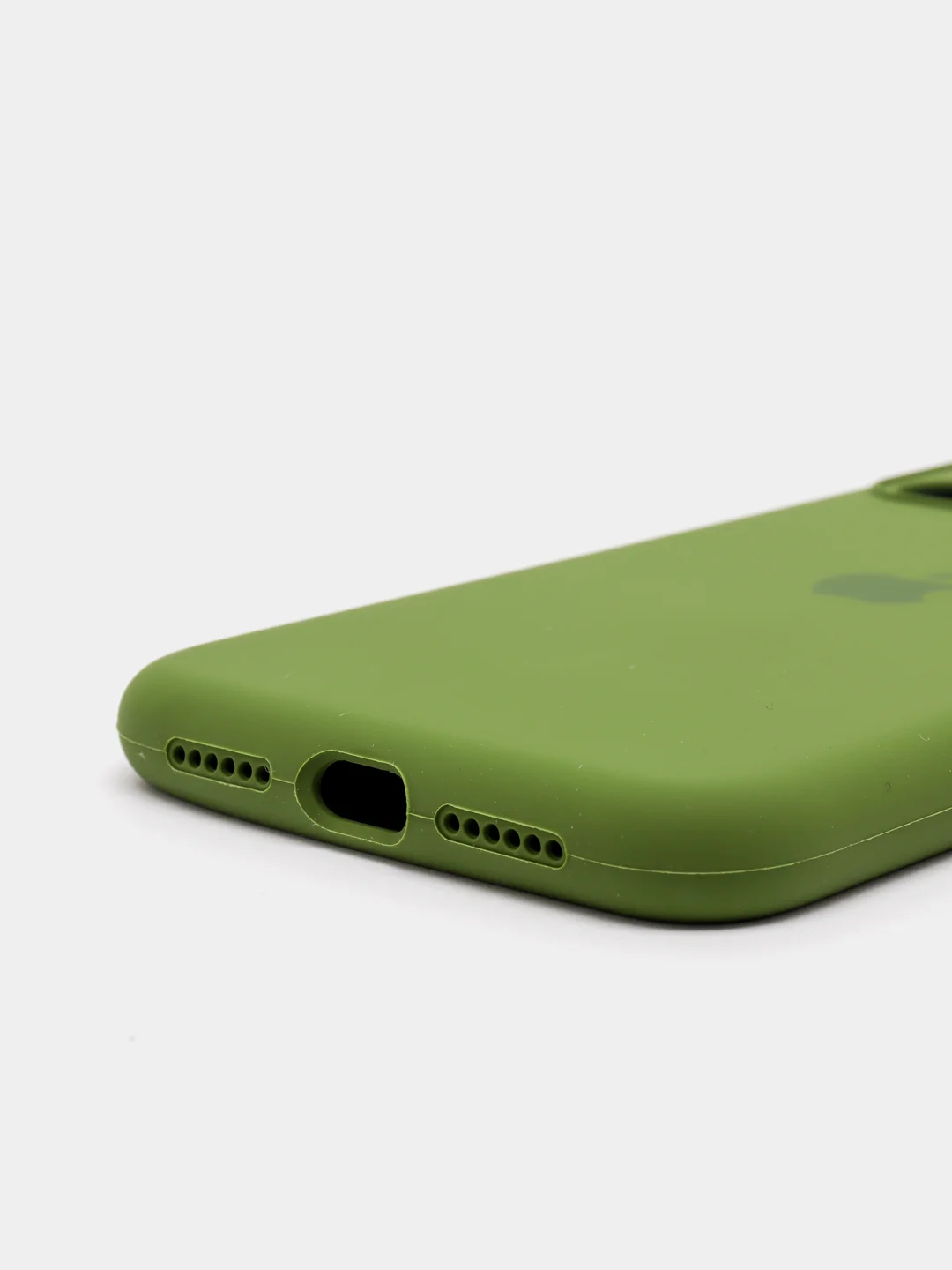 Зелёный хаки чехол силиконовый с защитой камеры для iPhone 11/12/12Pro/12ProMax/13/13Pro/13ProMax
