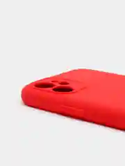 Красный чехол силиконовый с защитой камеры для iPhone 11/12/12Pro/12ProMax/13/13Pro/13ProMax