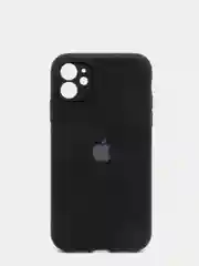 Черный чехол силиконовый с защитой камеры для iPhone 11/12/12Pro/12ProMax/13/13Pro/13ProMax