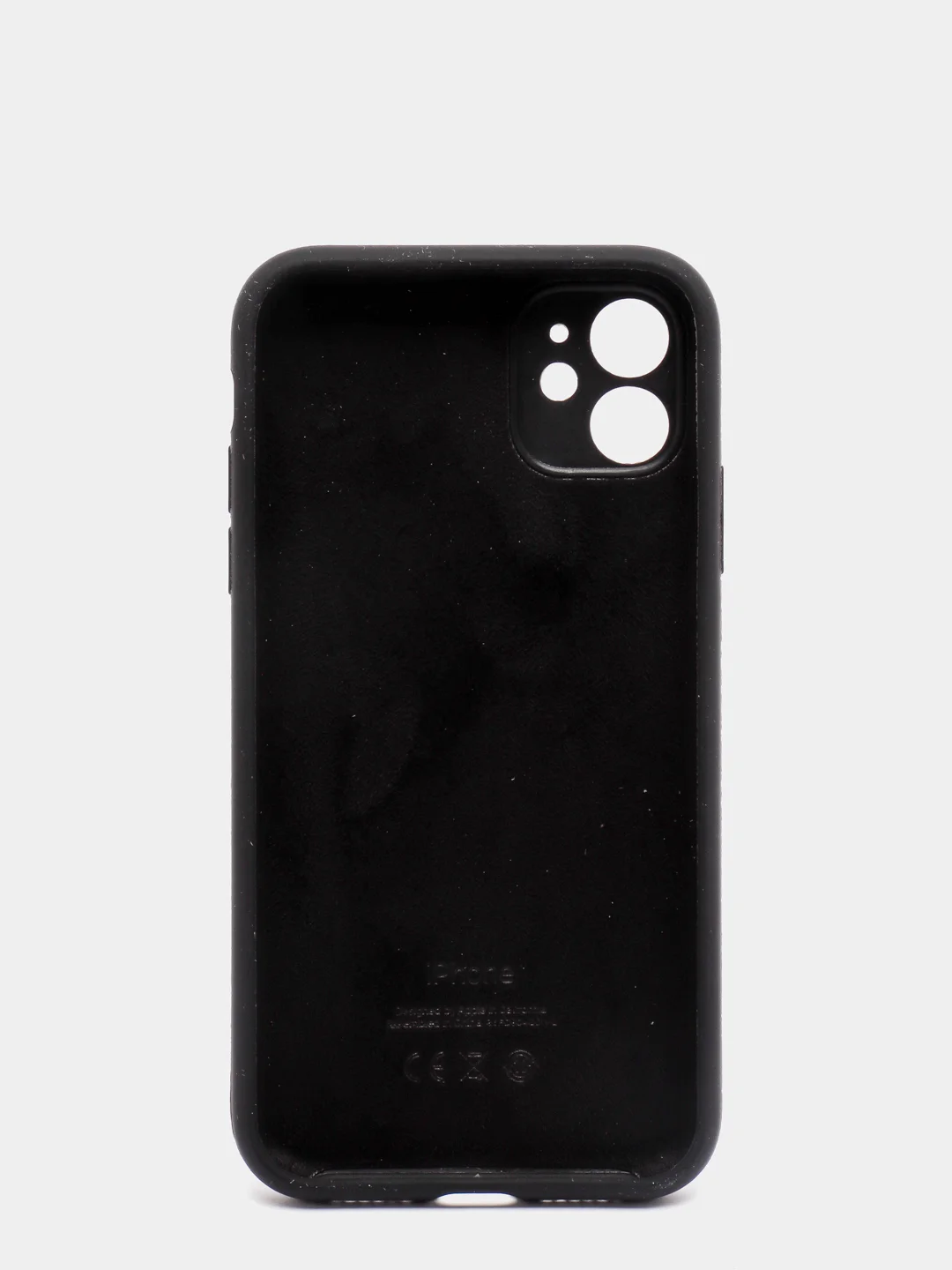 Черный чехол силиконовый с защитой камеры для iPhone 11/12/12Pro/12ProMax/13/13Pro/13ProMax
