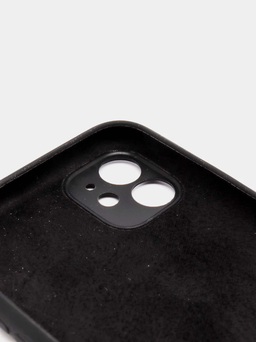 Черный чехол силиконовый с защитой камеры для iPhone 11/12/12Pro/12ProMax/13/13Pro/13ProMax