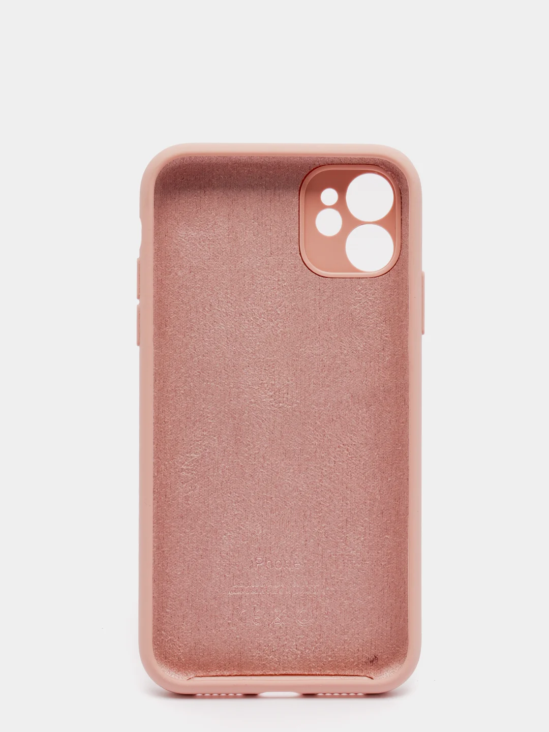 Пудровый чехол силиконовый с защитой камеры для iPhone 11/12/12Pro/12ProMax/13/13Pro/13ProMax