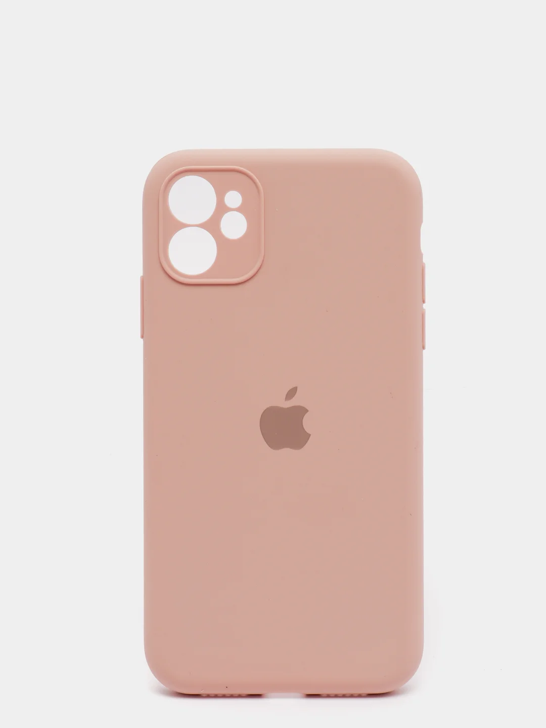 Пудровый чехол силиконовый с защитой камеры для iPhone 11/12/12Pro/12ProMax/13/13Pro/13ProMax