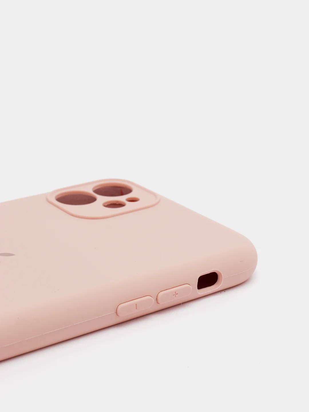 Пудровый чехол силиконовый с защитой камеры для iPhone 11/12/12Pro/12ProMax/13/13Pro/13ProMax