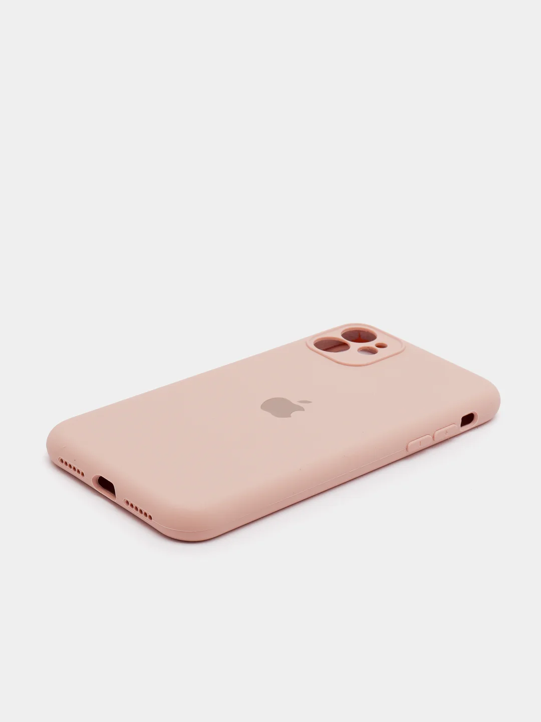 Пудровый чехол силиконовый с защитой камеры для iPhone 11/12/12Pro/12ProMax/13/13Pro/13ProMax