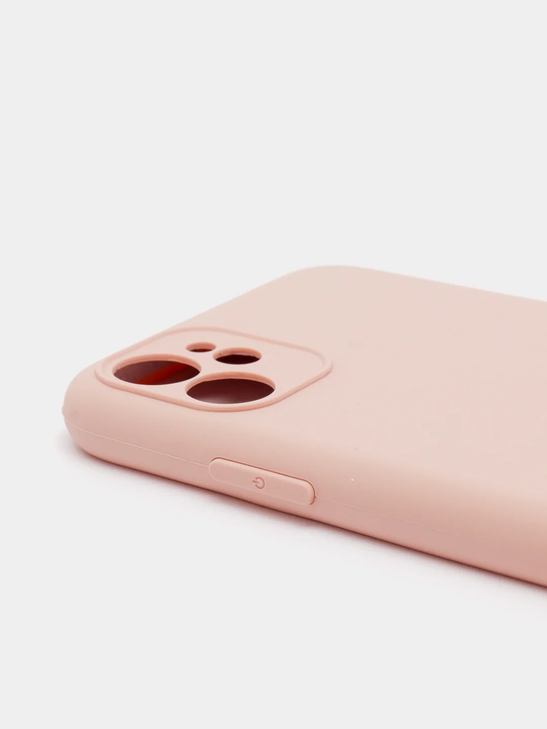 Пудровый чехол силиконовый с защитой камеры для iPhone 11/12/12Pro/12ProMax/13/13Pro/13ProMax